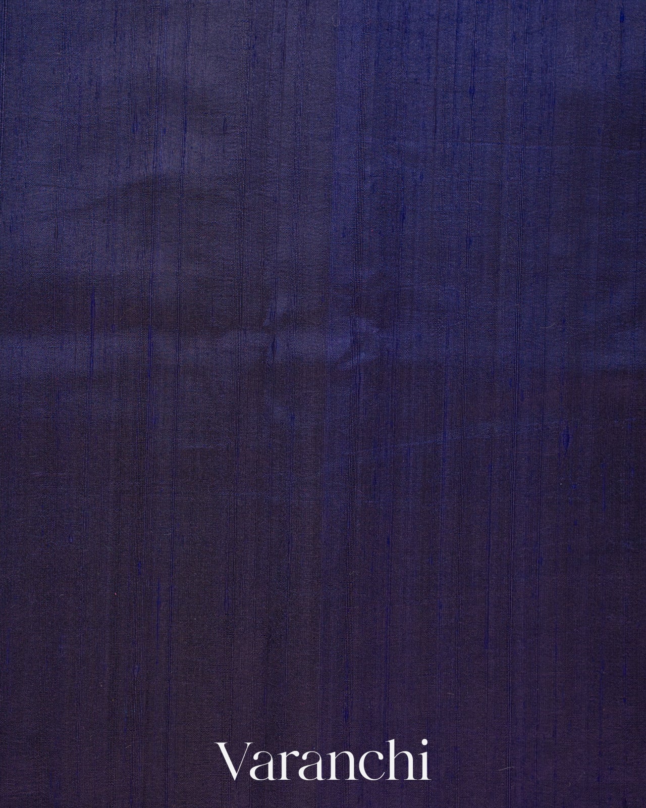 Navy Blue Pure Raw Silk Handloom Saree