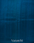 Royal Blue Pure Raw Silk Handloom Saree