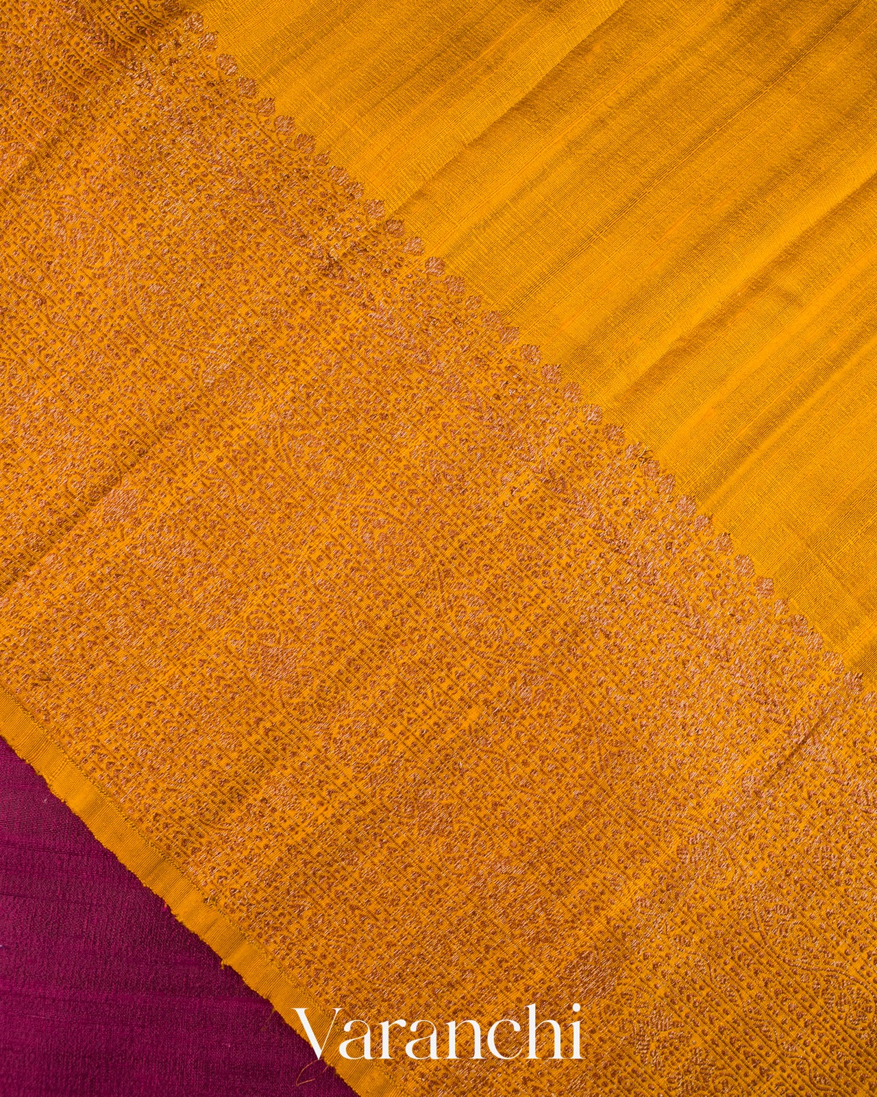 Purple Wine Pure Raw Silk Handloom Saree