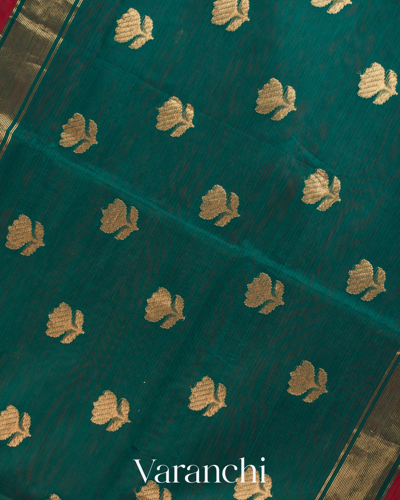 Maroon Pure Maheshwari Silk Cotton Handloom Saree