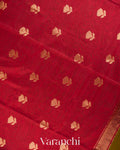 Olive Green Pure Maheshwari Silk Cotton Handloom Saree