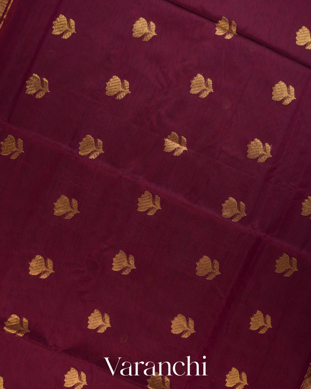Rust Orange Pure Maheshwari Silk Cotton Handloom Saree