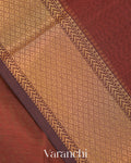 Maroon Pure Maheshwari Silk Cotton Handloom Saree
