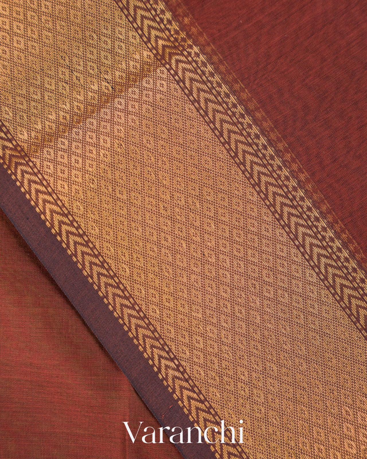 Maroon Pure Maheshwari Silk Cotton Handloom Saree
