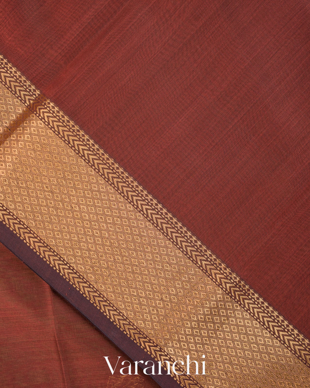 Maroon Pure Maheshwari Silk Cotton Handloom Saree