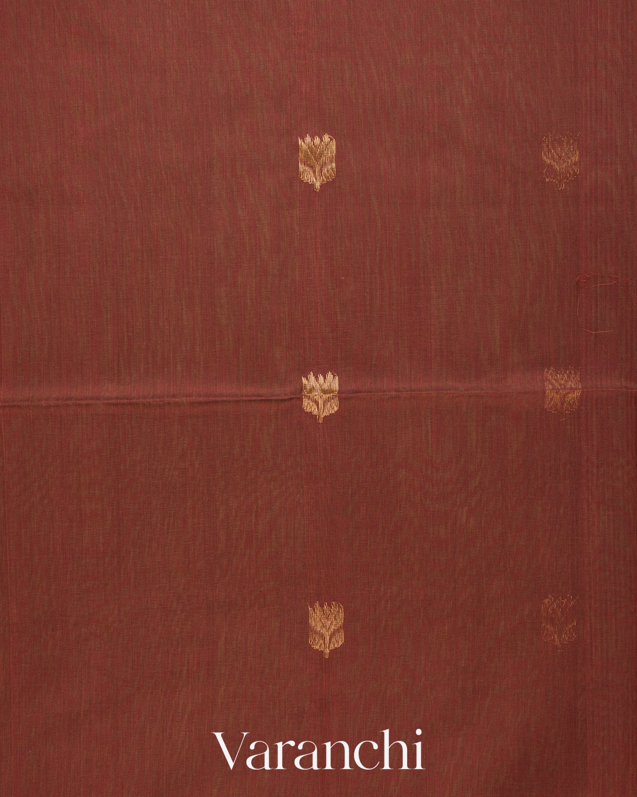 Maroon Pure Maheshwari Silk Cotton Handloom Saree