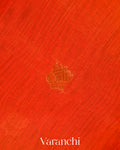 Orange Ombre -Dyed Pure Maheshwari Silk Cotton Handloom Saree