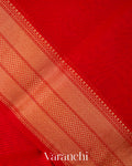 Tulip Red Pure Maheshwari Silk Cotton Handloom Saree