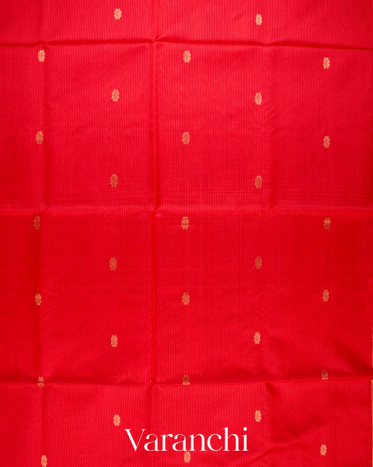 Tulip Red Pure Maheshwari Silk Cotton Handloom Saree