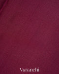 Deep Wine Pure Mysore Crepe Silk Saree