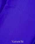 Royal Blue Pure Mysore Crepe Silk Saree