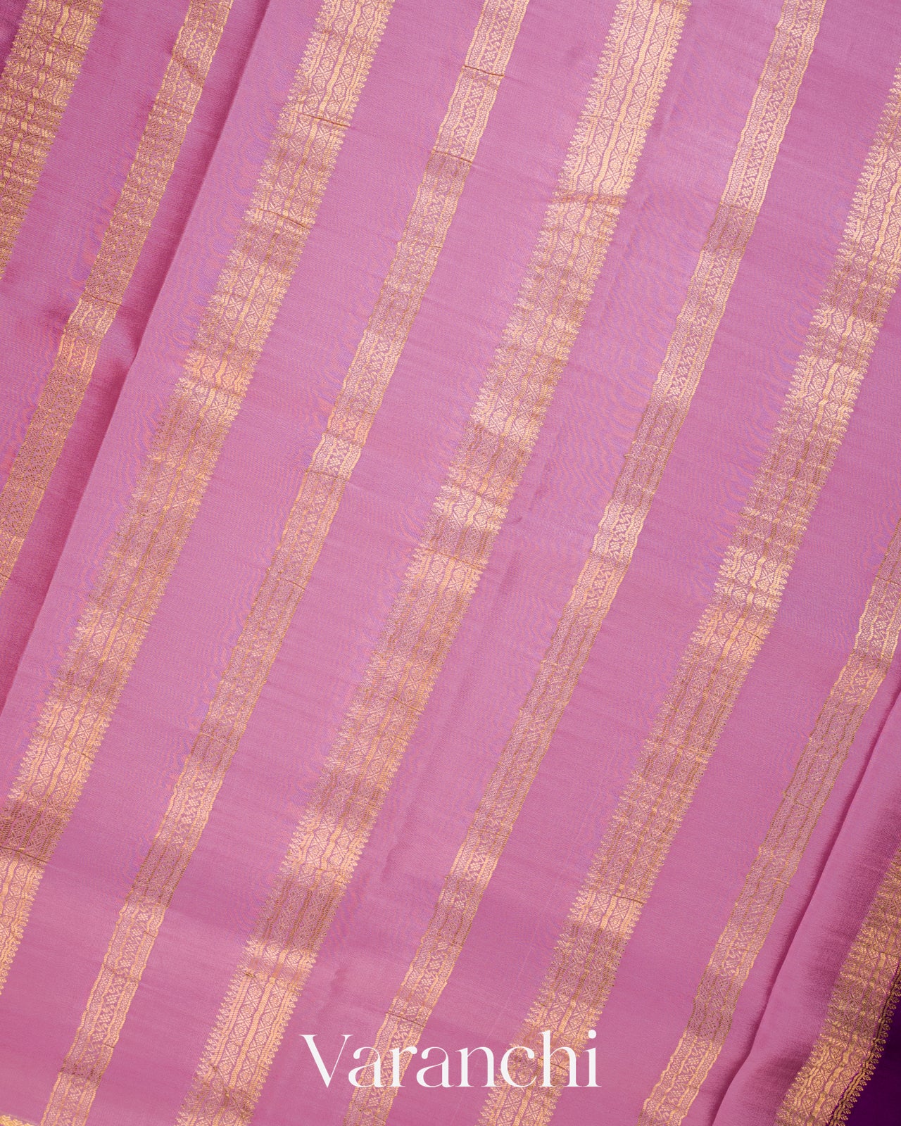 Deep Purple Pure Mysore Crepe Silk Saree
