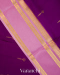 Deep Purple Pure Mysore Crepe Silk Saree