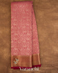 Custy Rose Jaal Pure Mysore Crepe Silk Saree