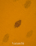 Turmeric Yellow Pure Kora Silk Saree