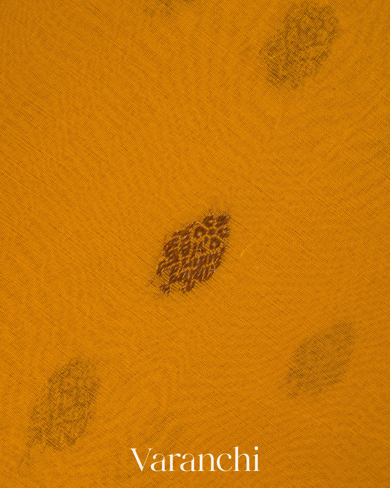 Turmeric Yellow Pure Kora Silk Saree