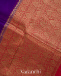 Royal Purple Pure Kora Silk Saree