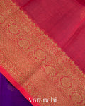 Royal Purple Pure Kora Silk Saree