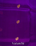 Royal Purple Pure Kora Silk Saree