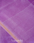 Lavender Jamdani Pure Silk Linen Handloom Saree