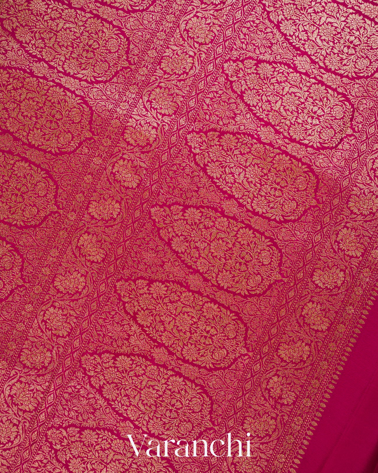 Dusty Rose Floral Jaal Pure Crepe Silk Handloom Saree