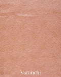 Dusty Rose Floral Jaal Pure Crepe Silk Handloom Saree