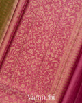 Mehandi Green Pure Tussar Silk Saree