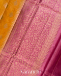 Turmeric Yellow Pure Tussar Silk Saree