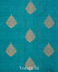 Ink Blue Pure Tussar Silk Saree