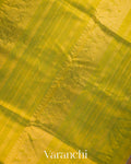 Golden Yellow Pure Kanchipuram Silk Cotton Handloom Saree