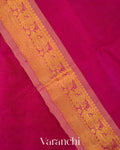 Rani Pink Pure Kanchipuram Silk Cotton Handloom Saree