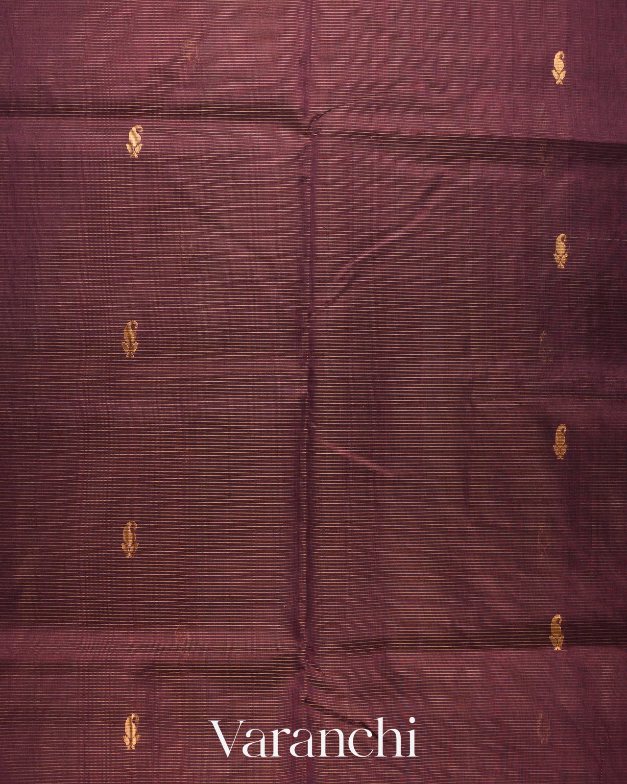 Wine Purple Pure Kanchipuram Silk Cotton Handloom Saree