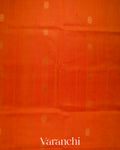 Tangerine Orange Pure Kanchipuram Silk Cotton Handloom Saree