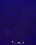 Royal Blue Pure Kanchipuram Silk Cotton Handloom Saree