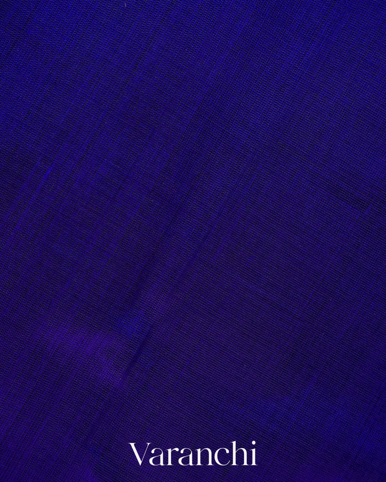 Royal Blue Pure Kanchipuram Silk Cotton Handloom Saree
