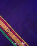 Royal Blue Pure Kanchipuram Silk Cotton Handloom Saree