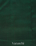 Bottle Green Pure Kanchipuram Silk Cotton Handloom Saree