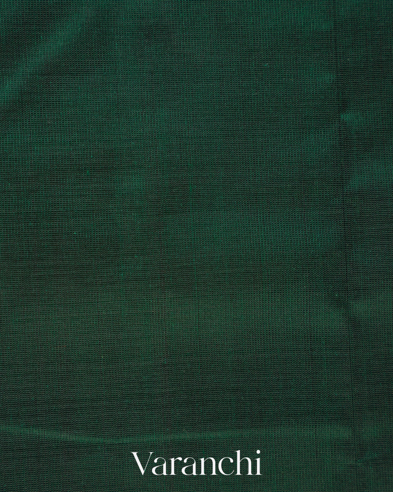 Bottle Green Pure Kanchipuram Silk Cotton Handloom Saree