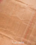 Crimson Red Checkered Pure Kanchipuram Silk Cotton Handloom Saree