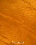 Crimson Red Checkered Pure Kanchipuram Silk Cotton Handloom Saree