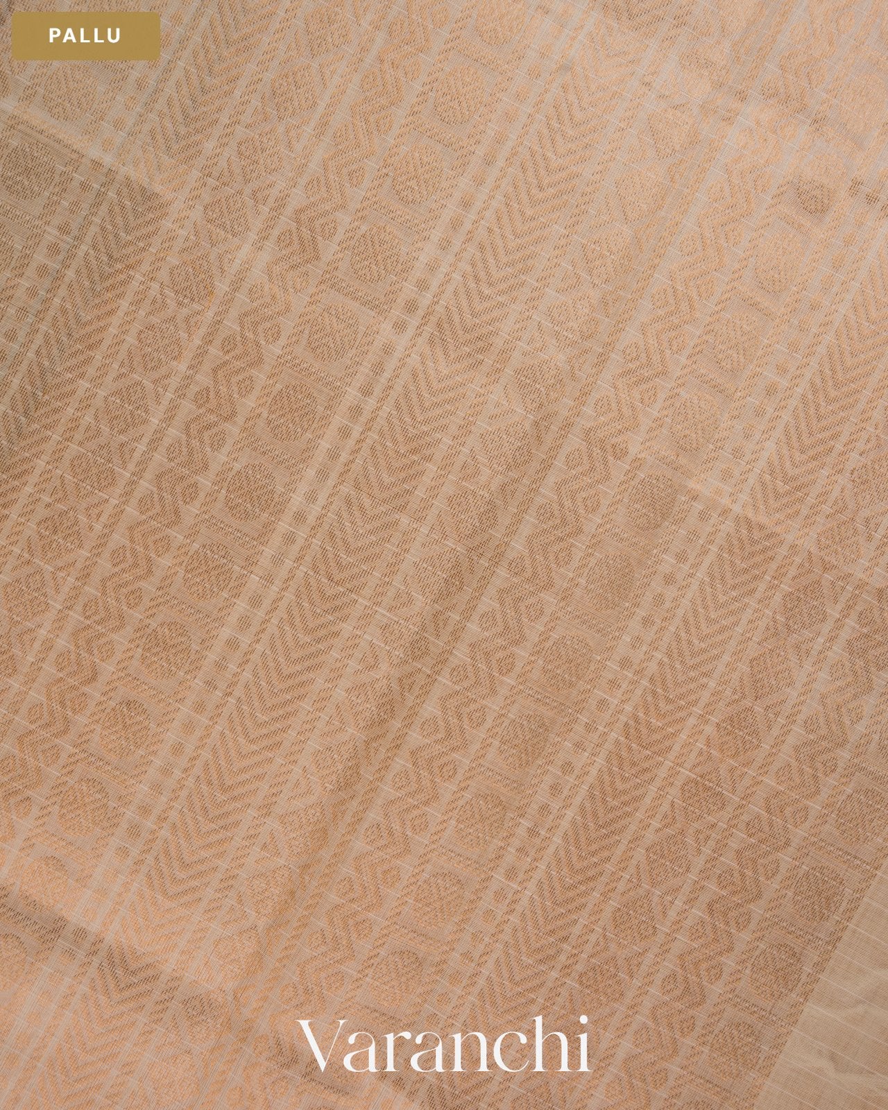 Mustard Yellow  Lakshadeepam Pure Kanchipuram Silk Cotton Handloom Saree — Pallu