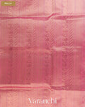 Magenta Checkered Pure Kanchipuram Silk Cotton Handloom Saree — Pallu