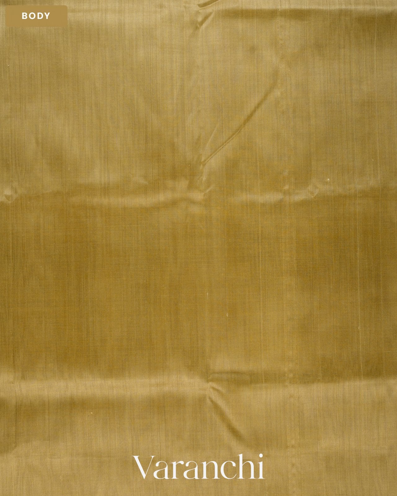 Beige Pure Kanchipuram Silk Cotton Handloom Saree — Body