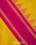Mustard Yellow Pure Kanchipuram Silk Cotton Handloom Saree