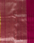 Parrot Green Pure Kora Silk Saree