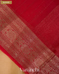 Ivory Pure Kora Silk Handloom Saree — Blouse