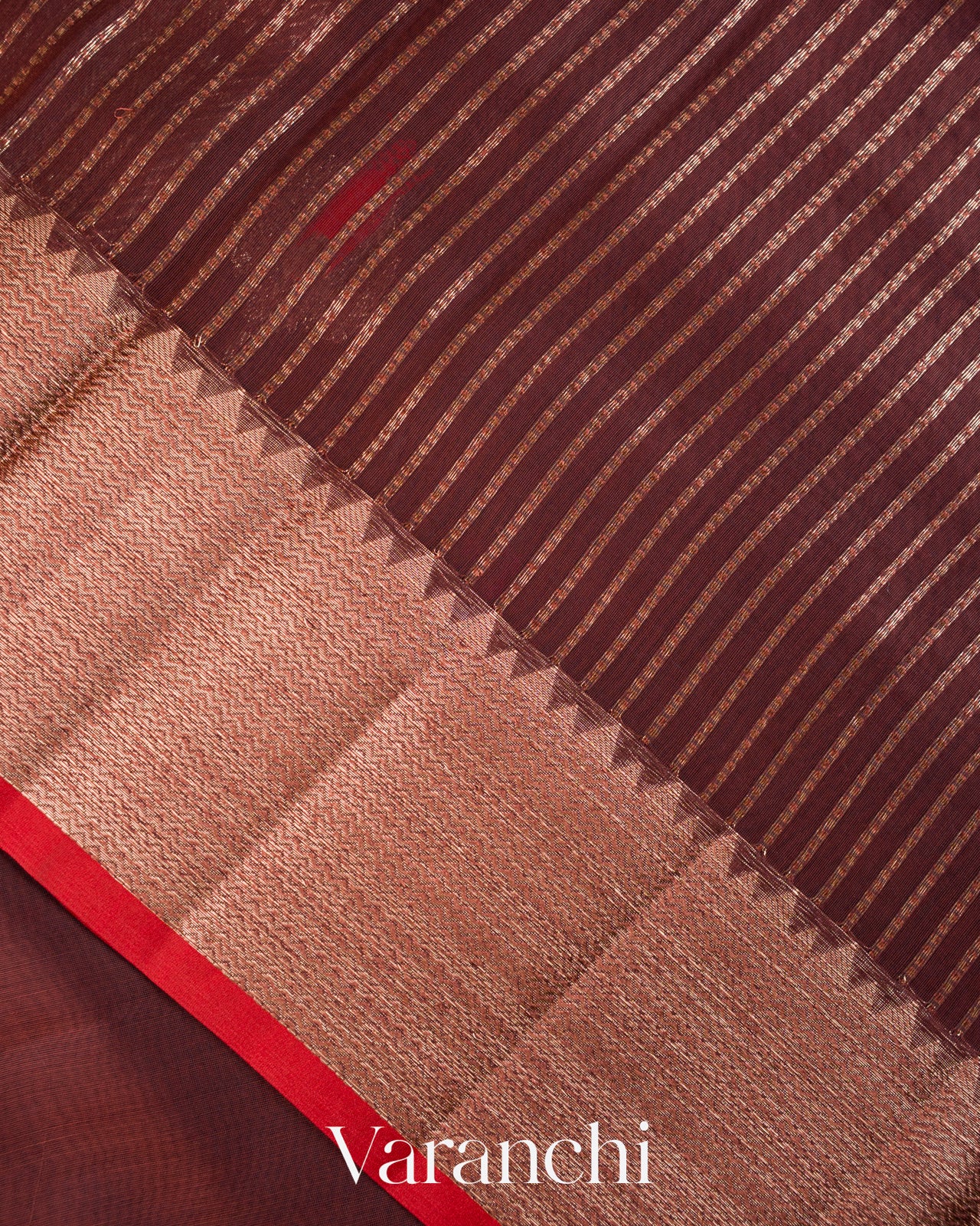 Maroon Pure Chanderi Silk Cotton Handloom Saree