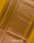 Bright Yellow Pure Chanderi Silk Cotton Handloom Saree