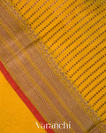 Bright Yellow Pure Chanderi Silk Cotton Handloom Saree