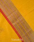 Bright Yellow Pure Chanderi Silk Cotton Handloom Saree